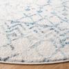 SAFAVIEH Tulum Collection Area Rug - 3' Round, Ivory & Turquoise, Moroccan Boho Distressed Design, Non-Shedding & Easy to Clean, Ideal for Entryway, Foyer, Accent Space, Bedroom (TUL270B) view 3
