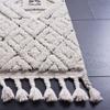 SAFAVIEH Area Rug 8x10 - Marrakech Collection - Large - Ivory & Grey, Moroccan Boho Tribal Tassel Design, Non-Shedding & Easy Cleaning, Ideal for Living Room, Bedroom, Office, Dining Space (MRK546A) view 4