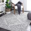 SAFAVIEH Area Rug 8x10 - Tulum Collection - Large - Ivory & Grey, Oriental Rustic Diamond Design, Non-Shedding & Easy to Clean, Ideal for Living Room, Bedroom, Dining Space (TUL280C) view 1