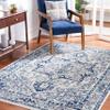 SAFAVIEH Area Rug 8x10 - Tulum Collection - Large - Ivory & Blue, Oriental Medallion Design, Non-Shedding & Easy to Clean, Ideal for Living Room, Bedroom, Dining Space (TUL286B) view 1