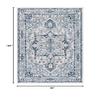 SAFAVIEH Area Rug 8x10 - Tulum Collection - Large - Ivory & Blue, Oriental Medallion Design, Non-Shedding & Easy to Clean, Ideal for Living Room, Bedroom, Dining Space (TUL286B) view 2