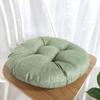 vctops 20" Round Bar Stool Cushion, Linen Fabric and Thick Padding, Comfortable Sitting for Round Wooden/Metal Stools Mocha Green view 3