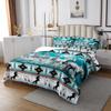 Aztec Bedspread African Tribal Horse Printed Quilted,Farm Animals Coverlet Set Ethnic Tribe Arrow Dream Catcher Quilt Set Queen,Southwest Native Exotic Nordic Style Room Decor view 3