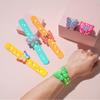Butterfly Theme Slap Bracelets-Fun Silicone Wristbands (6pack) for Adults view 3