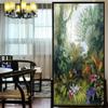 LXDWEI Decortive Window Film Privacy Rainforest Painting Static Cling Window Stickers No Glue Frosted Window Coverings Window Window Tint (W x L) 90x140cm(35.2"x55.1") view 1