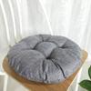 vctops 20" Round Bar Stool Cushion, Linen Fabric and Thick Padding, Comfortable Sitting for Round Wooden/Metal Stools Grey view 3