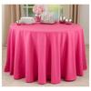 Occasion Gallery Fuchsia Pink 100% Polyester Solid Classic Everyday Design Dining Room or Kitchen Tablecloth, 132" Round (1 Piece) view 1
