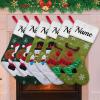 Westpearl Christmas Stockings Personalized Set of 6 Custom Christmas Stockings Customized Xmas Stocking with Name Family Ornament for Xmas Holiday Decoration-White Mixed 123 view 1