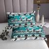Aztec Bedspread African Tribal Horse Printed Quilted,Farm Animals Coverlet Set Ethnic Tribe Arrow Dream Catcher Quilt Set Twin,Southwest Native Exotic Nordic Style Room Decor view 4