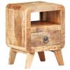 ZQQLVOO Bedside Cabinet,Storage Organizer,File Cabinet,Kitchen Cabinet,Bookcases,Craft Table,Office Storage Cabinet,for Dining Room,Hallway,Living Room, 11.8"x11.8"x16.1" Rough Mango Wood view 3