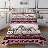 Aztec Bedspread African Tribal Horse Printed Quilted,Farm Animals Coverlet Set Ethnic Tribe Arrow Dream Catcher Quilt Set Twin,Southwest Native Exotic Nordic Style Room Decor view 2