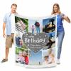 MyPupSocks Custom Family Photo Collage Blanket with Name from Son/Daughter to Dad, Personalized Picture Throw Blankets Gifts for Dad/Husband Birthday Christmas Fathers Day 60"x80" view 2