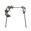 BestAlice Wedding Arch Flowers Set of 2, Artificial Flower Swag Floral Swag Dusty Blue Wedding Decor, Rustic Artificial Eucalyptus Greenery Floral Swag for Wedding Arch Ceremony Sign Chair, Champagne view 2