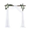 BestAlice Wedding Arch Flowers Set of 2, Artificial Flower Swag Floral Swag Dusty Blue Wedding Decor, Rustic Artificial Eucalyptus Greenery Floral Swag for Wedding Arch Ceremony Sign Chair, Champagne view 3