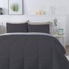 1Pcs Comforter 100% Egyptian Cotton 800 Thread Count - Super King Plus Size (120" x120") Inch,Soft and Breathable Comforter - Dark Grey Solid view 3