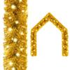 Christmas Garland with LED Lights,Christmas Ornaments,Christmas Tree Decorations,Holiday Wedding Party Decoration,Outdoor Indoor Holiday Decorations,with USB Connection, 787.4" Gold view 2