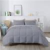 1Pcs Comforter 100% Egyptian Cotton 800 Thread Count - Super King Plus Size (120" x120") Inch,Soft and Breathable Comforter - Silver Stripe view 2
