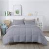 1Pcs Comforter 100% Egyptian Cotton 800 Thread Count - Super King Plus Size (120" x120") Inch,Soft and Breathable Comforter - Silver Solid view 2