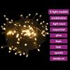 120 Piece Christmas Ball Set with Peak and 300 LEDs,Christmas Ornaments,Holiday Wedding Party Decoration Ball,Christmas Tree Decorations,with USB Connection,for Home, Bedroom,Wedding, White&Gey view 2