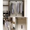 Adjustable Pull Down Closet Rod, Wardrobe Lift Collapsible Aluminium Retractable Cabinet Rail Lifter Hanger Organizer Storage System for Wardrobe Bedroom,S1,890to1210mm view 3