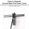 Adjustable Pull Down Closet Rod, Wardrobe Lift Collapsible Aluminium Retractable Cabinet Rail Lifter Hanger Organizer Storage System for Wardrobe Bedroom,S1,890to1210mm view 4