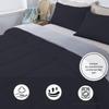 1Pcs Comforter 100% Egyptian Cotton 800 Thread Count - Super King Plus Size (120" x120") Inch,Soft and Breathable Comforter - Black Solid view 4