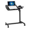 Bituman 23" Sit and Standing Desk Movable Gaming Desk Height Adjustable Laptop Desk Multifunctional Lifting End Side Table, Four-Wheel Multifunctional Flat Surface Lifting Computer Desk, Black view 1