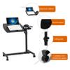 Bituman 23" Sit and Standing Desk Movable Gaming Desk Height Adjustable Laptop Desk Multifunctional Lifting End Side Table, Four-Wheel Multifunctional Flat Surface Lifting Computer Desk, Black view 3