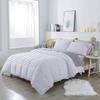 1Pcs Comforter 100% Egyptian Cotton 800 Thread Count - Super King Plus Size (120" x120") Inch,Soft and Breathable Comforter - White Stripe view 1