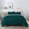 1Pcs Comforter 100% Egyptian Cotton 800 Thread Count - Super King Plus Size (120" x120") Inch,Soft and Breathable Comforter - Teal Solid view 2