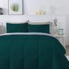 1Pcs Comforter 100% Egyptian Cotton 800 Thread Count - Super King Plus Size (120" x120") Inch,Soft and Breathable Comforter - Teal Solid view 3