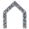 Christmas Garland with LED Lights,Christmas Ornaments,Christmas Tree Decorations,Holiday Wedding Party Decoration,Outdoor Indoor Holiday Decorations,with USB Connection, 787.4" Silver view 1