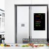 JonXon 8"x12" Acrylic Magnetic Dry Erase Board for Fridge, Clear Acrylic Magnet Calendar for Refrigerator,Includes 6 Magnetic Dry Erase Markers(Black Blank) view 4