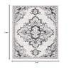 SAFAVIEH Area Rug 8x10 - Tulum Collection - Large - Ivory & Black, Medallion Design, Non-Shedding & Easy to Clean, Ideal for Living Room, Bedroom, Dining Space (TUL278A) view 2
