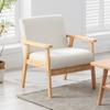 Bahamas 25" W Beige Linen Fabric Chair view 2