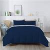 1Pcs Comforter 100% Egyptian Cotton 800 Thread Count - Super King Plus Size (120" x120") Inch,Soft and Breathable Comforter - Navy Blue Stripe view 2