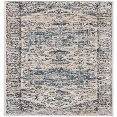 Martha Stewart x SAFAVIEH Area Rug Collection - 2'2" x 12' Runner, Ivory & Blue, Non-Shedding & Easy Cleaning, Ideal for Living Room, Foyer, Bedroom, Hallway (MSR868A)