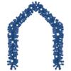 Christmas Garland with LED Lights,Christmas Ornaments,Christmas Tree Decorations,Holiday Wedding Party Decoration,Outdoor Indoor Holiday Decorations,with USB Connection, 787.4" Blue view 1