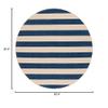 SAFAVIEH Washable Rug Outdoor Courtyard Collection - 6'7" Round, Beige & Navy, Non-Shedding & Easy Cleaning, Ideal for Patio, Backyard, Mudroom (CY6812-25812) view 2
