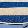 SAFAVIEH Washable Rug Outdoor Courtyard Collection - 6'7" Round, Beige & Navy, Non-Shedding & Easy Cleaning, Ideal for Patio, Backyard, Mudroom (CY6812-25812) view 4