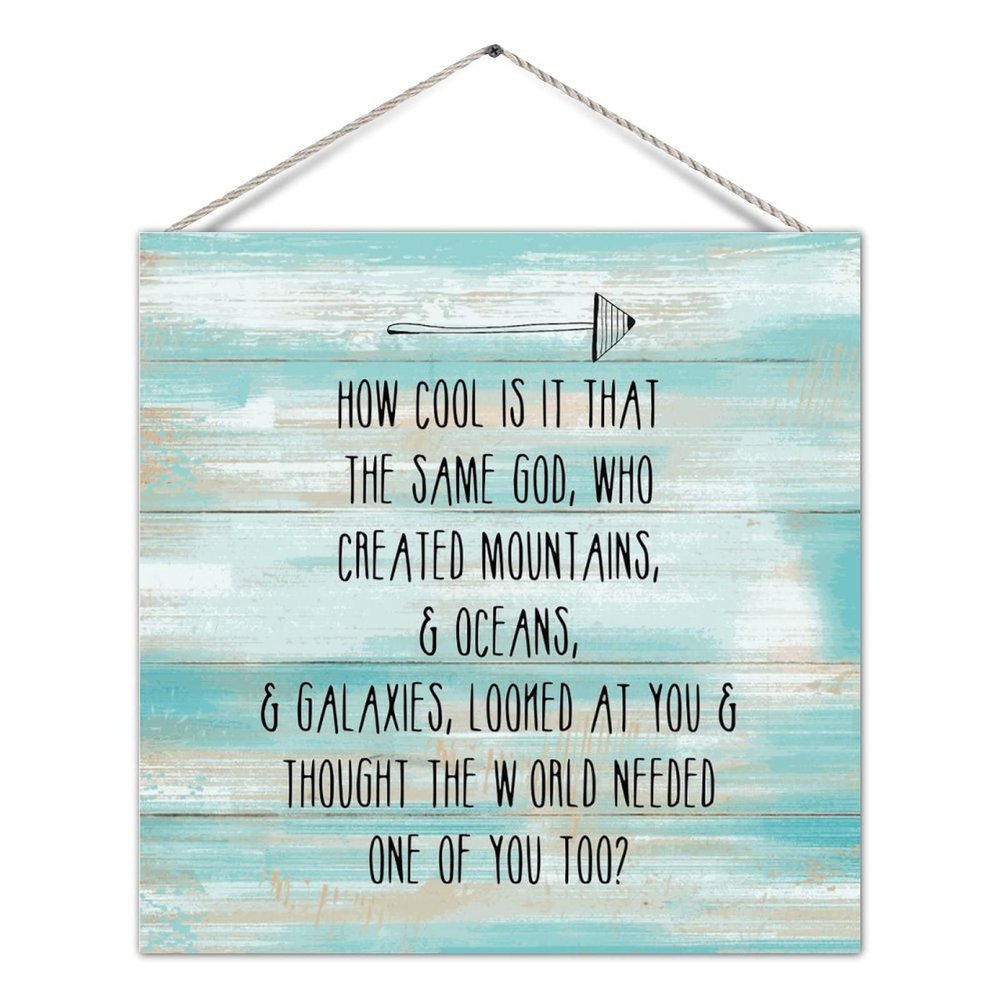 Antique Wood Pallet Sign How Cool is It That The Same God Decorative Wood Family Sign Wall Hanging Plaque Antique Wood Plank Hanging Plaque for Porch Living Room Wall Decor 16x16 Inch