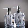 Ryakos Soap Dispenser Shower Dispenser, Bathroom Detergent Bottle, Manual Soap Dispenser, Soap Bottle Crystal Glass Soap Pump 1pc Hand Soap Dispenser Dish Soap Dispenser (Size : 100ml) view 4
