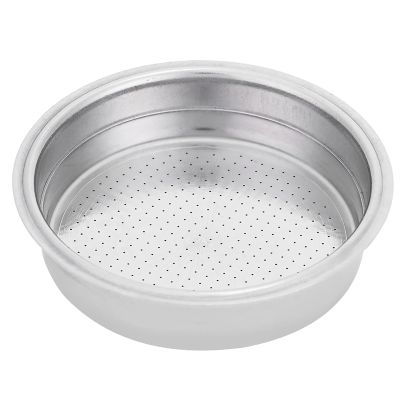 Portafilter Filter Basket, Pressurized Espresso Filter Basket Stainless Steel Coffee Filter Esspesso Machines Portafilter Replacement Accessories(Single portion)