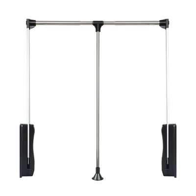 Adjustable Pull Down Closet Rod, Wardrobe Lift Collapsible Aluminium Retractable Cabinet Rail Lifter Hanger Organizer Storage System for Wardrobe Bedroom,S2,890to1210mm