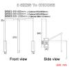 Adjustable Pull Down Closet Rod, Wardrobe Lift Collapsible Aluminium Retractable Cabinet Rail Lifter Hanger Organizer Storage System for Wardrobe Bedroom,S2,890to1210mm view 2