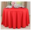 Occasion Gallery Red 100% Polyester Solid Classic Everyday Design Dining Room or Kitchen Tablecloth, 132" Round (1 Piece) view 1