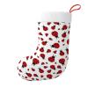 SUROLA Ladybug Christmas Stocking,Xmas Decorations 18" Large Hanging Stockings Print Polyester view 1