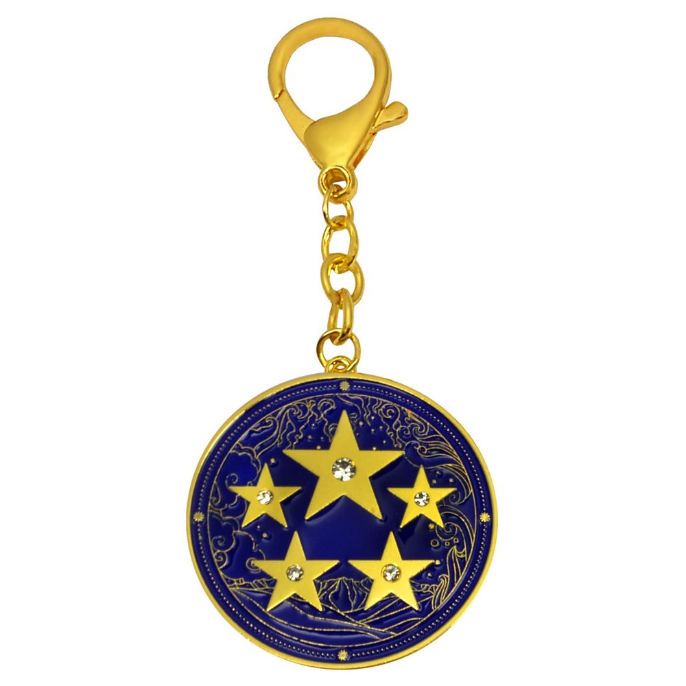 2023 Annual Amulet With 5 Stars Keychain Feng Shui Keychain W5319