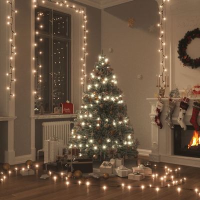 LED String with 300 LEDs,Fairy Lights for Bedroom,Dorm Decor,Christmas Ornaments,Christmas Ornaments,Water Resistant,for Living Room, Bedroom, Warm White 1181.1" PVC