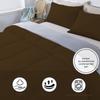1Pcs Comforter 100% Egyptian Cotton 800 Thread Count - Super King Plus Size (120" x120") Inch,Soft and Breathable Comforter - Chocolate Solid view 4